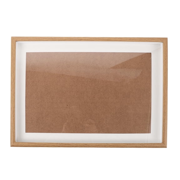 LOLIPPYY Beige Wooden Medal Display Frame with Multi Compartment for Sports Awards and Trophy Storage