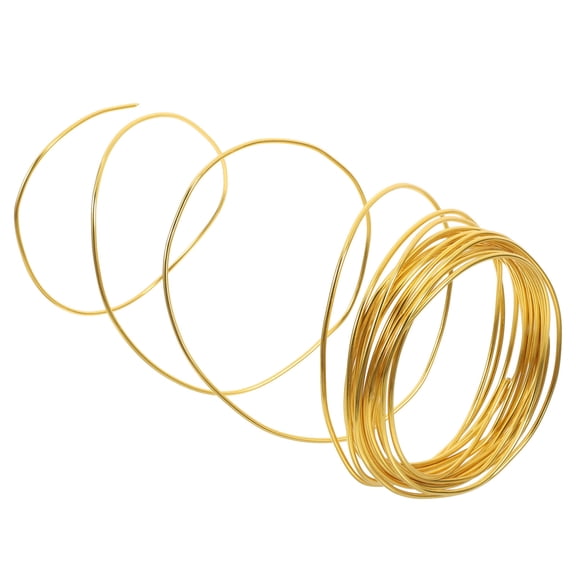 LOLIPPYY Bendable Yellow Aluminum Wire for Sculpting Beading and Jewelry Crafting Projects