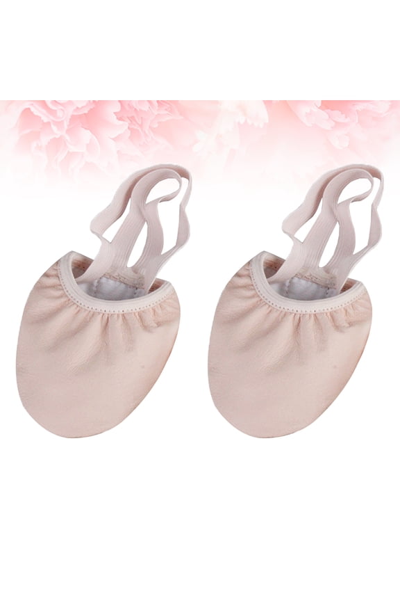 Comfortable Ballet Shoes for Women, Beige Rubber Sole, and Lightweight, 1 Pair