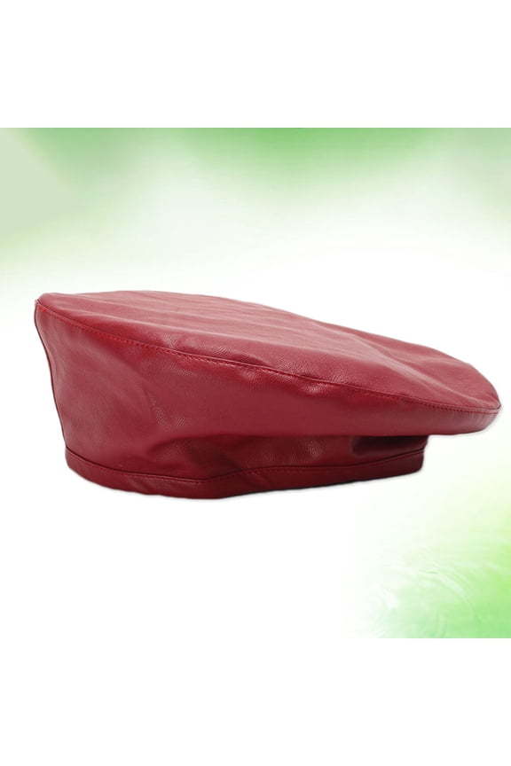 Beret Beanie Imitation Fashion Accessory 1Pcs Red