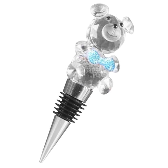 LOLIPPYY Beverage Plugs Bottle Stopper Metal Design Blue 1Pack