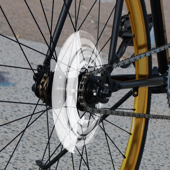 LOLIPPYY Bike Spoke Protector Transparent Plastic Flywheels Guard Replacement Part