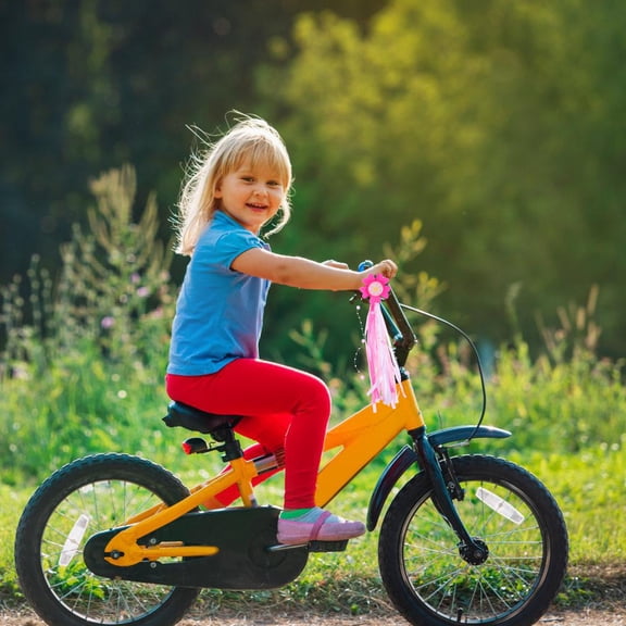 LOLIPPYY 4-Pack Colorful Bike Handlebar Streamers and Scooter Tassels, Fun Decorative Ribbons for Kids and Adults Accessories