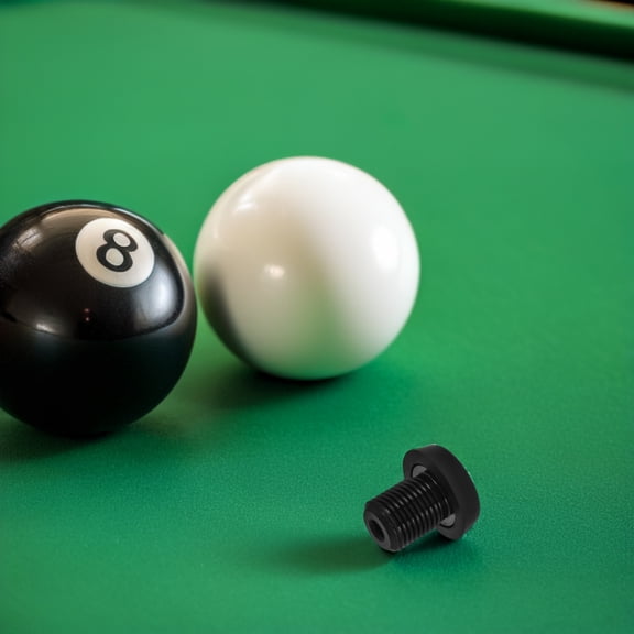 LOLIPPYY Black Rubber Billiard Cue Bottom Plug, Pool Cue End Cap Protector for Snooker and Billiards Rods