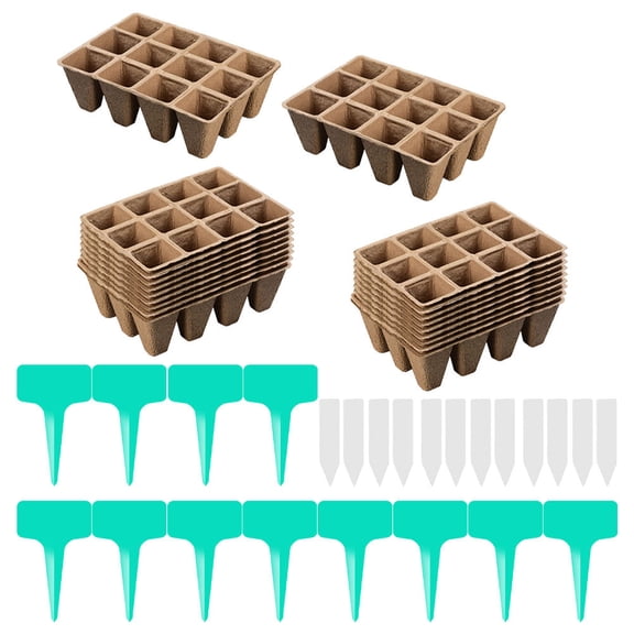 LOLIPPYY Biodegradable Nursery Pots for Flower and Vegetable Garden Planting Assorted Colors 12 Count