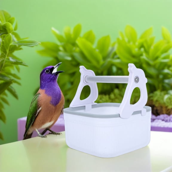 LOLIPPYY Bird Perch Stand with Tray for Parrot Potty Training Desktop Training Perch for Small Birds