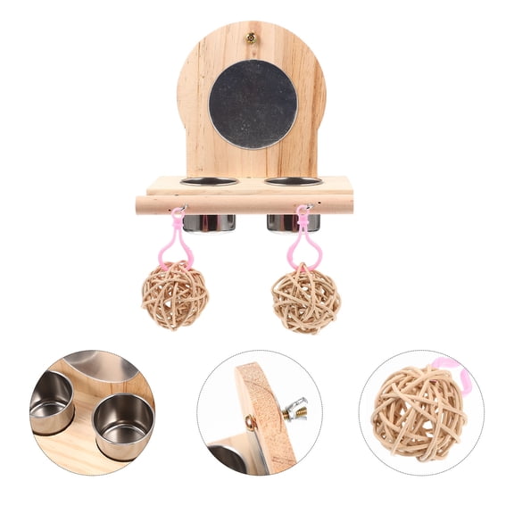 LOLIPPYY Bird Playground Stand Resin Figurine Multi Stainless Steel 1Pcs