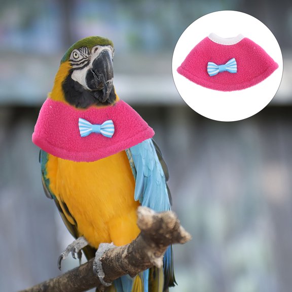 LOLIPPYY Rosy Fleece Parrot Anti-Biting Collar for , Comfortable, and Bird
