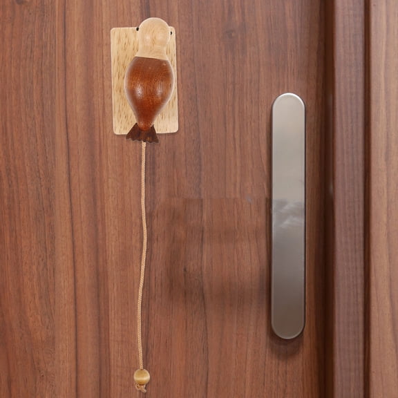 LOLIPPYY Wooden Bird-Shaped Door Khaki Color, Decorative Door , 1 Piece for Home Entry