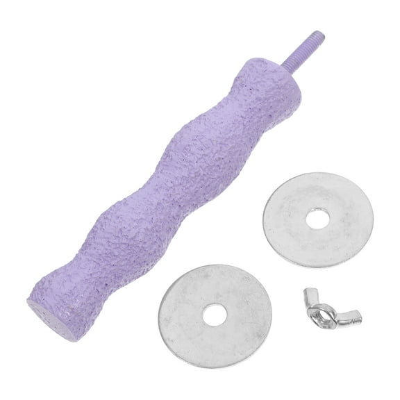 LOLIPPYY Bird Stands For Parrots Wooden Bamboo Sand Perch Parakeet Perches Beak Grinding Cage Use 1Pcs Violet