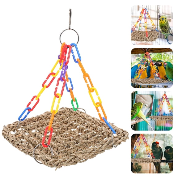 LOLIPPYY Bird Swings for Parrots Parakeet Swing Toy Multi 1Pack Entertainment Cage Accessories