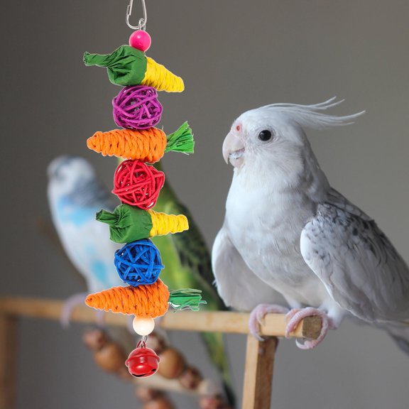 LOLIPPYY Birds Chewing Toy Ball Paper Corn Leaf for Pet Lovers 1Pack