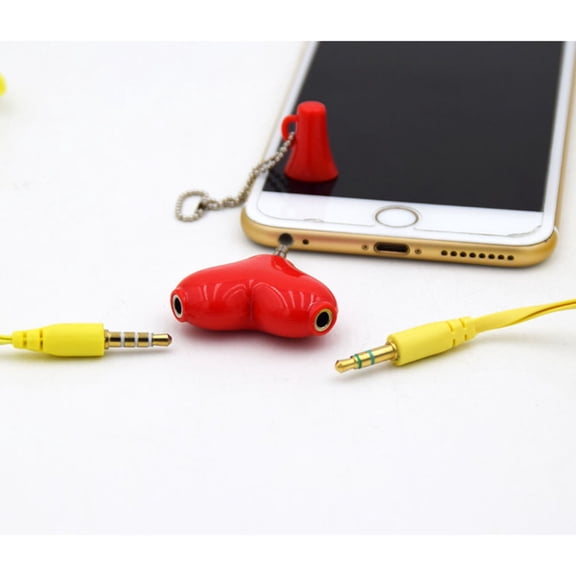 LOLIPPYY Black 35Mm Headphone Splitter for Dual Headphone Connection to Computer