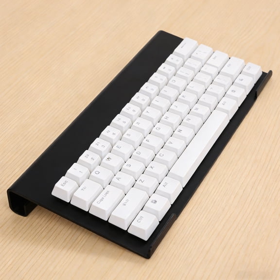 LOLIPPYY Black Acrylic Keyboard Riser for Desk Ergonomic Design Adjustable Keyboard Stand for Comfortable Typing