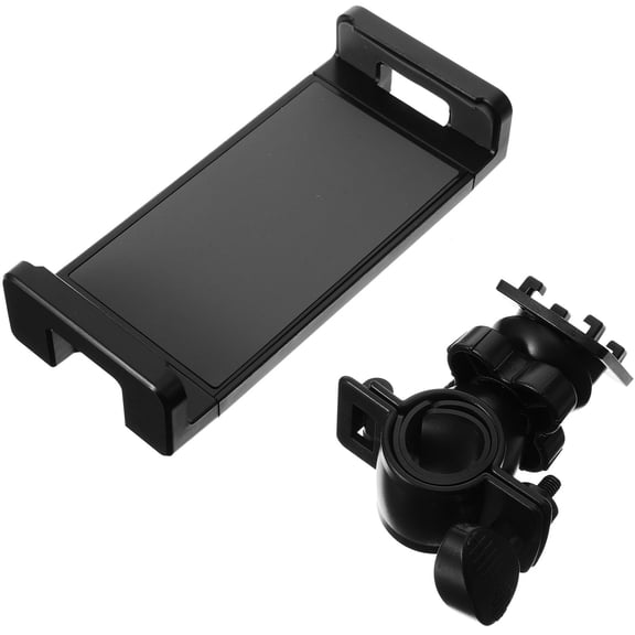 LOLIPPYY Black Adjustable Phone Mount Bracket for Exercise Bike Treadmill with Sturdy Universal Design