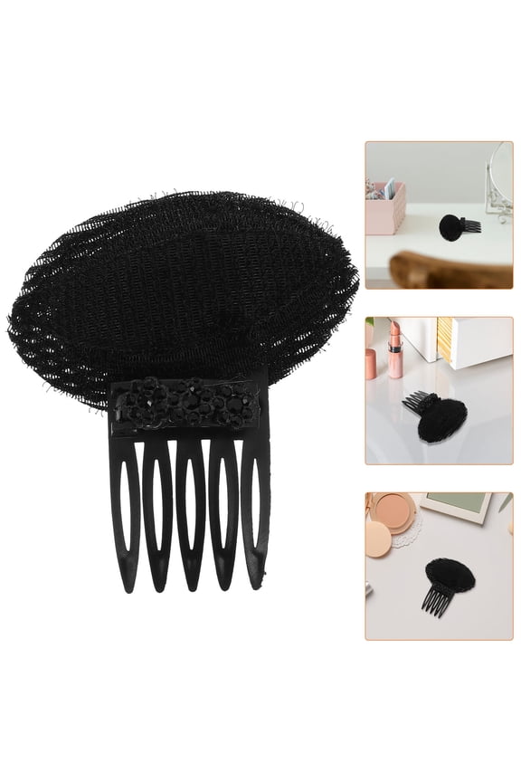 Black Alloy Rhinestone Hairpin for Volume Boost and Flyaway Management