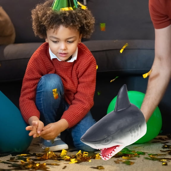 LOLIPPYY Black Animal Hand Puppet Vinyl Material for Motor Skills and Communication