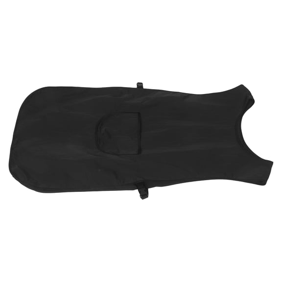 LOLIPPYY Black Barber Vest Sleeveless Workwear Reversible Professional Hairdresser Cape with Pockets for Salon Use