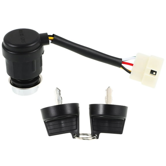 LOLIPPYY Black Car Ignition Switch with Key Durable Automotive Replacement Starter Switch