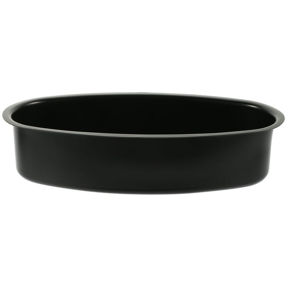 LOLIPPYY Black Carbon Steel Non Stick Baking Mold Oval Cake Pan Practical Kitchen Tool