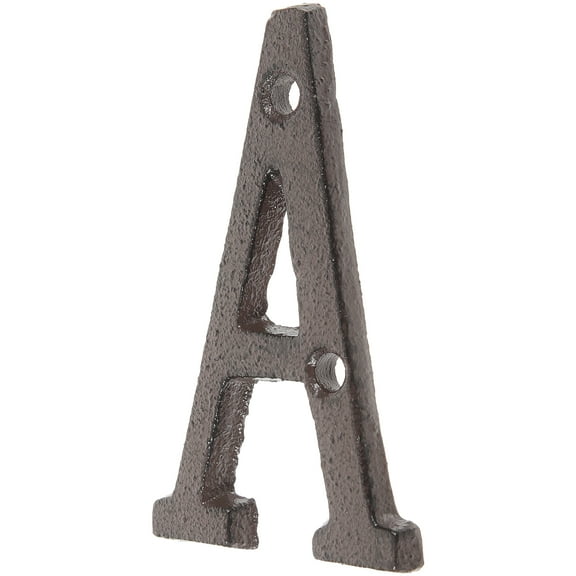 LOLIPPYY Black Cast Iron Letters for Mailbox Durable Large Metal Letters for Outdoor Address