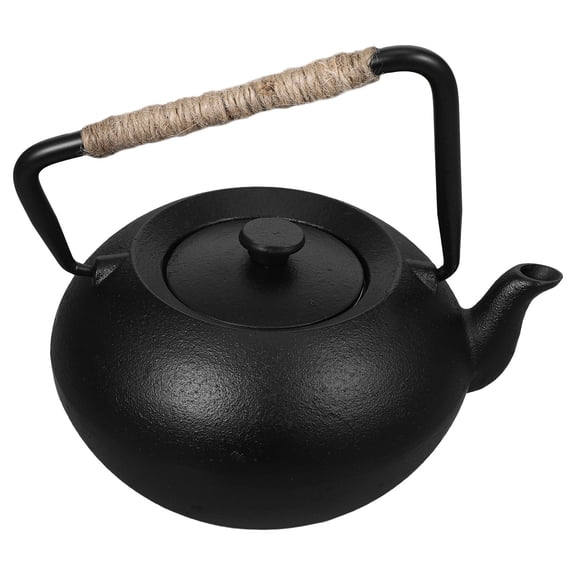 LOLIPPYY Japanese Cast Iron Tea Kettle with Infuser Black for Stovetop Boiling and Brewing Loose Leaf Tea