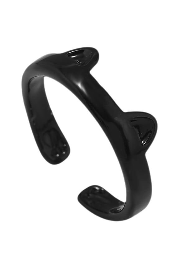 Black Cat for Women's Adjustable Alloy Comfortable Fun Fashion Accessory Size Adjustable