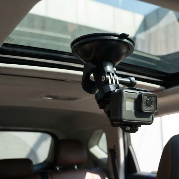 LOLIPPYY Black Dashboard Camera Mount with Suction Cup and Easy No Tool Installation