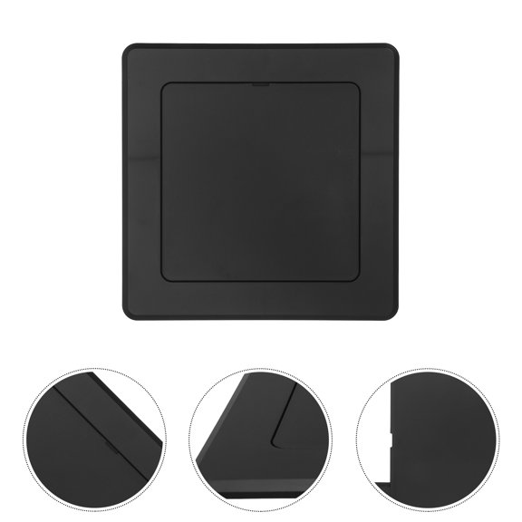 LOLIPPYY Black Decorative Pipe Cover Panel for Drywall Plumbing Access with Adhesive Back