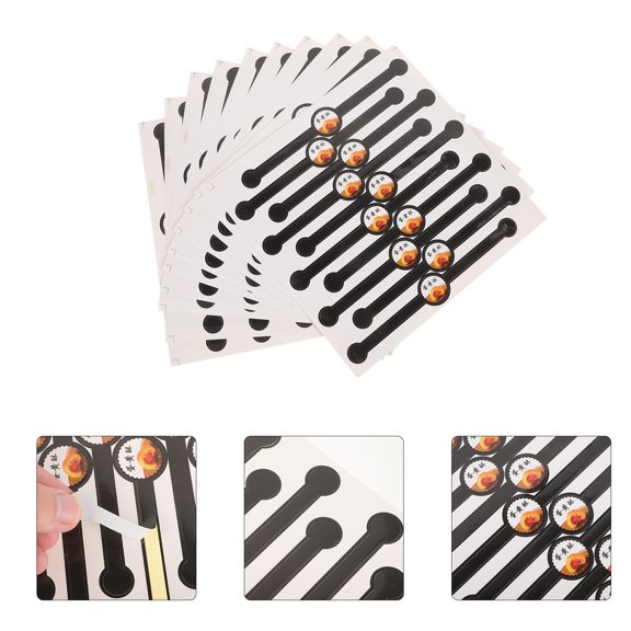 LOLIPPYY Black Decorative Seal Stickers for Bakery Packaging, Wrapping, and Decoration Supplies