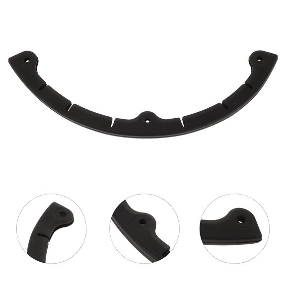 LOLIPPYY Black Durable Skateboard Bumper Strip Protective Cover for Longboard Edge Guard and Shock Absorption