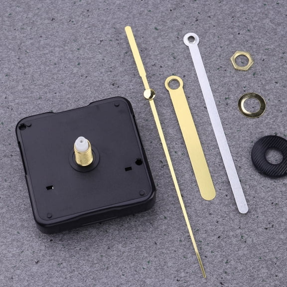 LOLIPPYY Black Extended Clock Movement for Wall Clock Repair with Silent Smooth Operation
