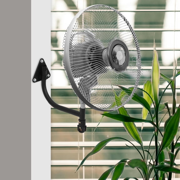 LOLIPPYY Black Fan Wall Mounting Bracket with Adjustable Speed and Multiple Installation Methods