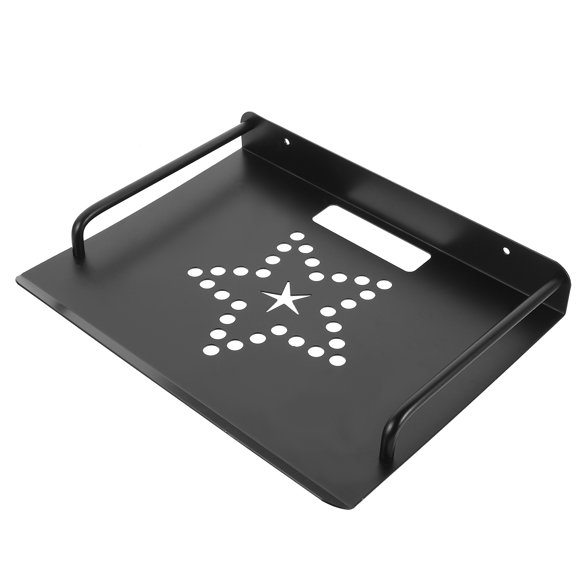 LOLIPPYY Black Floating Projector Stand Wall Shelf with Wire Protection for Home Use