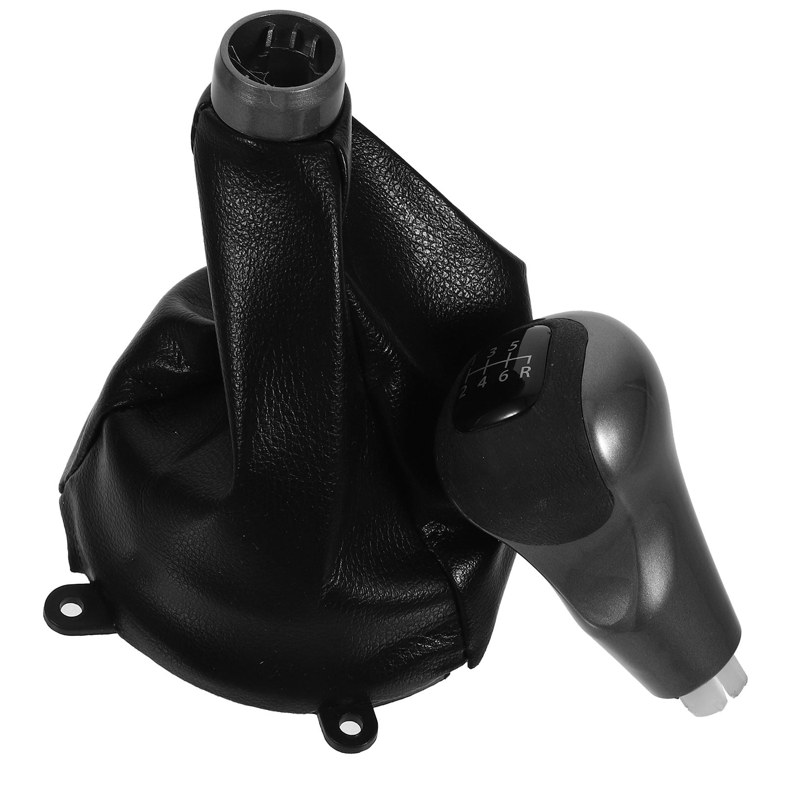 LOLIPPYY Black Car Gear Shift Knob with Dust Cover Set, Material, Easy to Install, Universal Fit for Most Vehicles