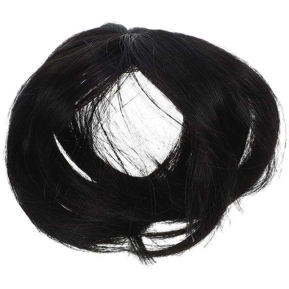 LOLIPPYY Black Synthetic Hair Volume Topper Clip on Comfortable for Work and Parties