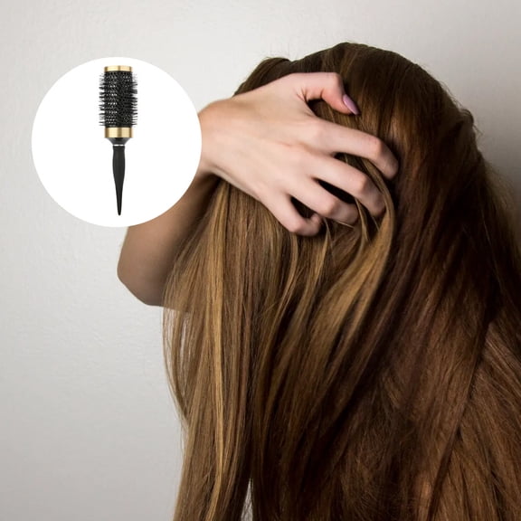 LOLIPPYY Black Hairdressing Comb Roller Lightweight Tool for Easy Hair Curling and Styling