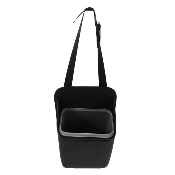 LOLIPPYY Black Hanging Car Trash Bag with Large Capacity Back Seat Storage Organizer
