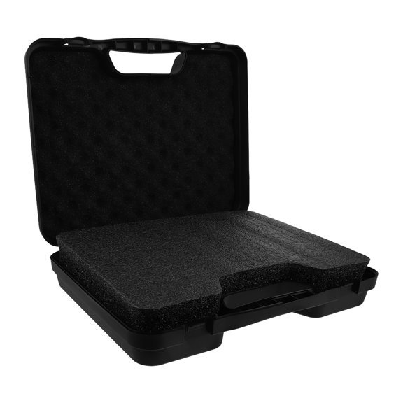 LOLIPPYY Portable Microphone Box, Black, with Sponge Liner for Protection