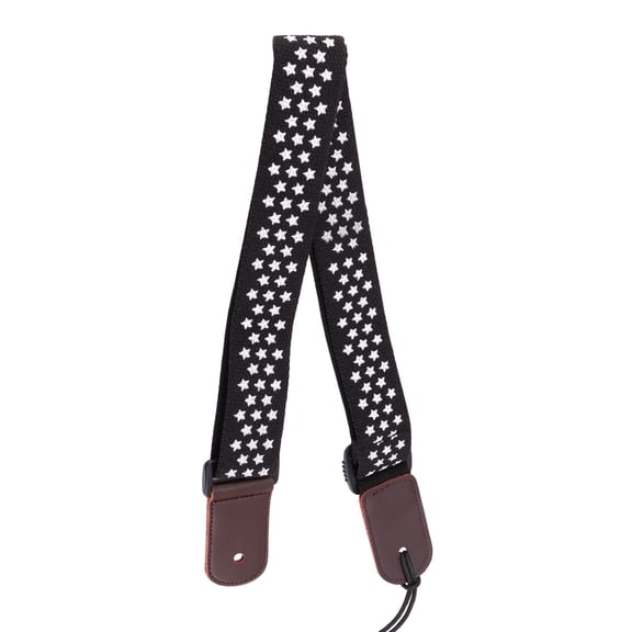 LOLIPPYY Black Head Ukulele Strap Made of Cotton Adjustable for Comfort