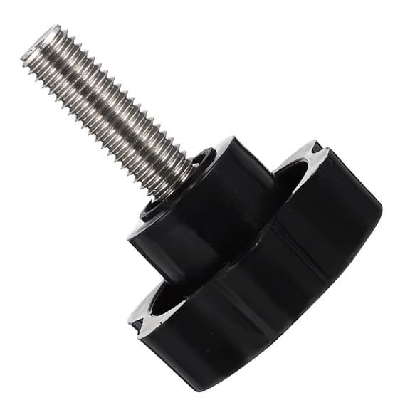 LOLIPPYY Black Hexagonal Machine Handle Screw Knob with Comfortable Grip for Home Use