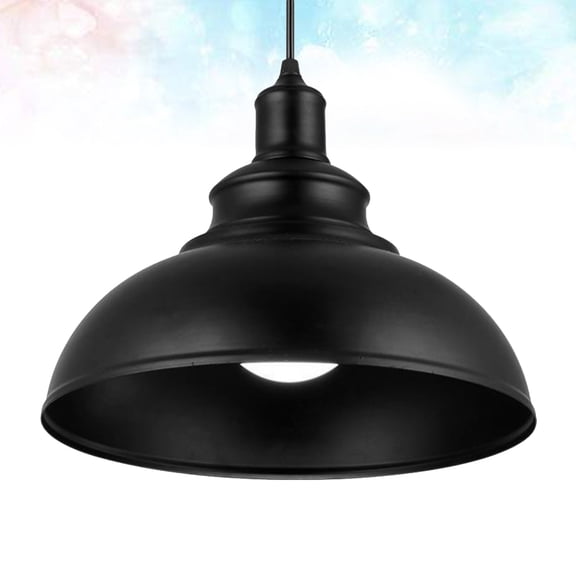 LOLIPPYY Black Industrial Style Ceiling Lamp for Bar Restaurant Hotel Easy Install Vintage 30cm