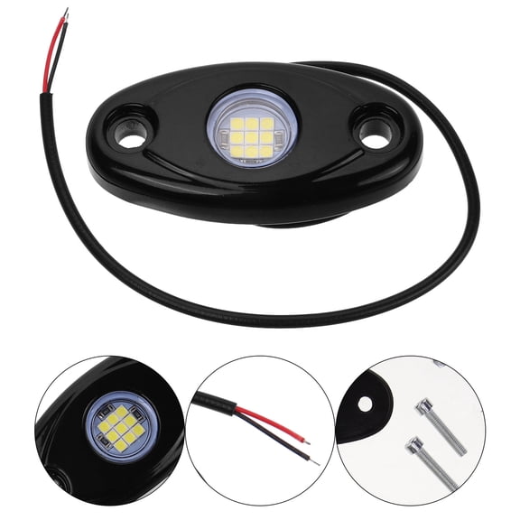 LOLIPPYY Off Road Dome Light Underglow Lighting Kit White Aluminum Alloy 1 Set