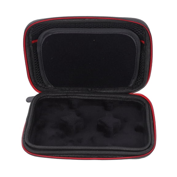 LOLIPPYY Black Lapel Mic Protective Box Shockproof Canvas Carrying Bag with Convenient Zipper