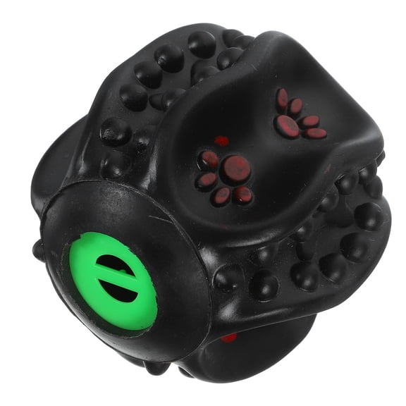 LOLIPPYY Black Latex Dog Squeaky Chew Toy for Active Play and Teething Relief Ideal for Small Puppies 3.5 Inch