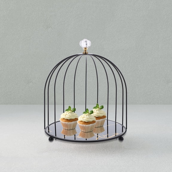 LOLIPPYY Black Metal Cake Stand with Stylish Design, Perfect for Wedding Centerpieces, Party Decor, and Special Event Displays
