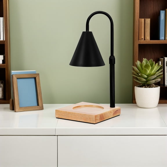 LOLIPPYY Black Metal Desk Lamp Shade with Retro Design for Home Decorative Nightstand Use