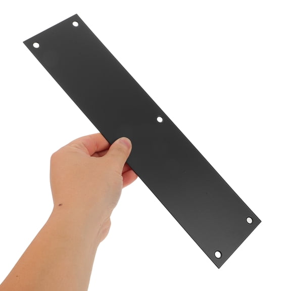 LOLIPPYY Black Metal Door Kick Plate Protector for Interior and Exterior Doors Easy to Install