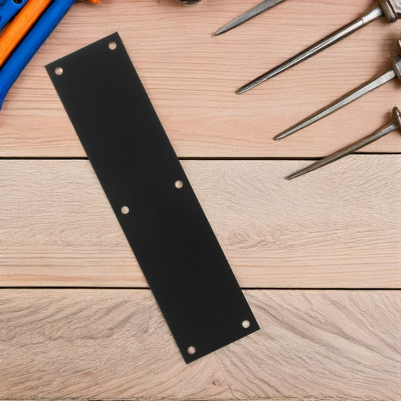 LOLIPPYY Black Metal Door Kick Plate Protector for Interior and Exterior Doors Easy to Install