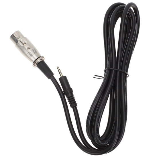 LOLIPPYY Black Microphone Adapter Cable with Strong Anti-Interference for Clear Audio Connection